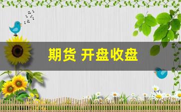期货 开盘收盘(期货开盘收盘是什么意思)_https://www.xzdzchf.com_上交所_第1张